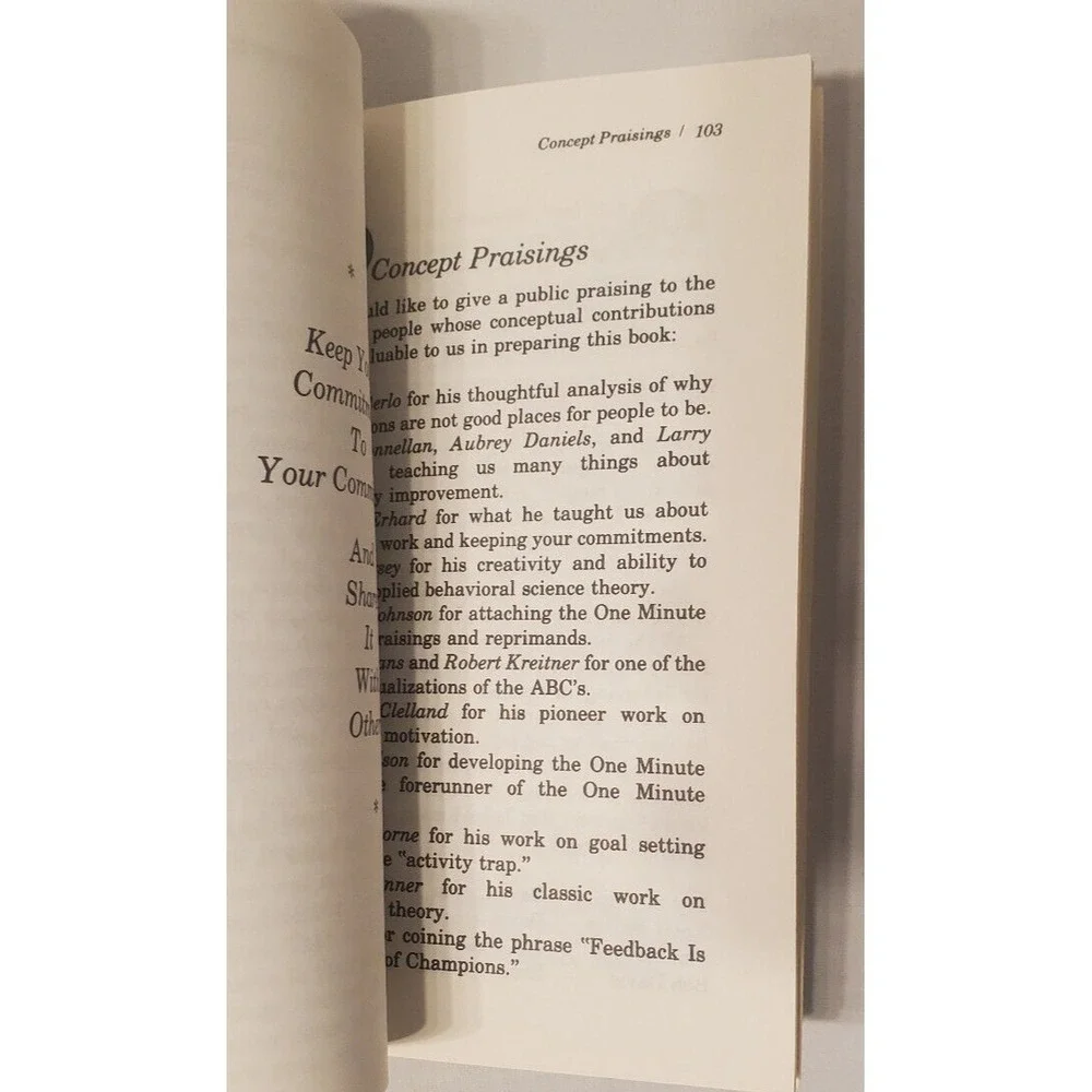 Putting the One Minute Manager to Work 1985 Paperback Book Leadership